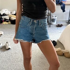 Aritzia denim forum cut off shorts size 24
